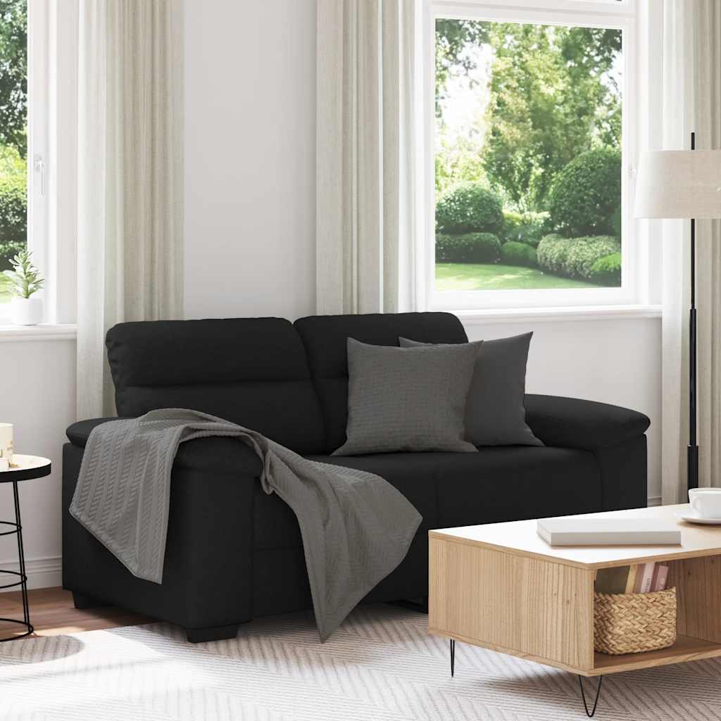 2-zitsbank 160x81x84 cm stof zwart