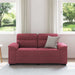 2-zitsbank wijnrood 160x81x84 cm stof