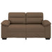 2-zitsbank bruin 160x81x84 cm stof