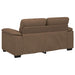 2-zitsbank bruin 160x81x84 cm stof