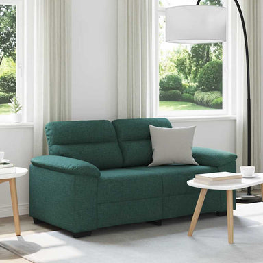 2-zitsbank donkergroen 160x81x84 cm stof