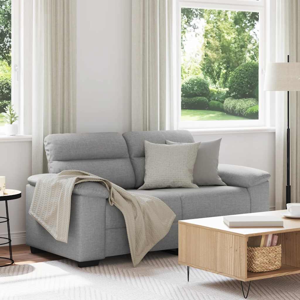 2-zitsbank Wolkengrijs 160x81x84 cm Stof