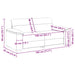 2-zitsbank 180x81x84 cm stof donkergrijs