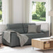 2-zitsbank 180x81x84 cm stof donkergrijs