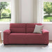 2-zitsbank wijnrood 180x81x84 cm stof