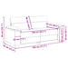 2-zitsbank wijnrood 180x81x84 cm stof