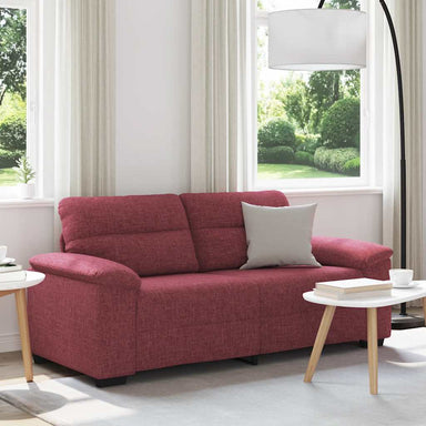 2-zitsbank wijnrood 180x81x84 cm stof