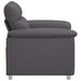 Sofastoel Grijs 100x81x84 cm Kunstleer