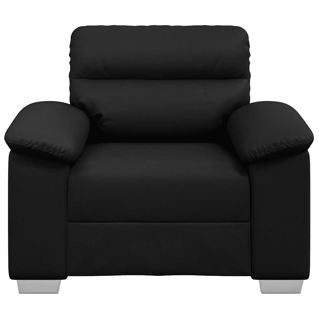 Fauteuil 100x81x84 cm kunstleer zwart