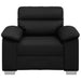 Fauteuil 100x81x84 cm kunstleer zwart