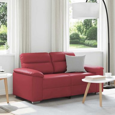 2-zitsbank wijnrood 160x81x84 cm kunstleer