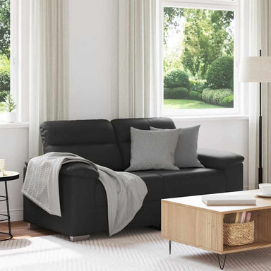 2-zitsbank zwart 160x81x84 cm kunstleer