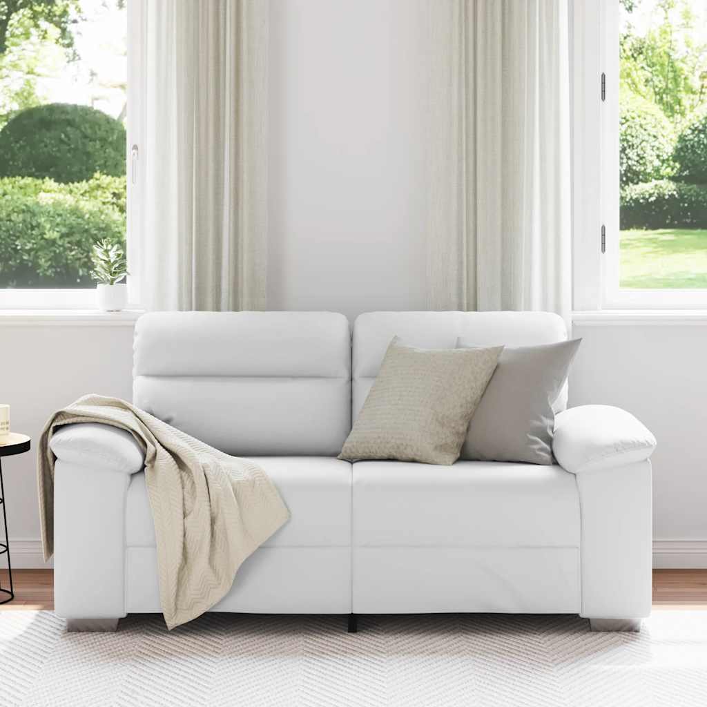 2-zitsbank wit 160x81x84 cm kunstleer