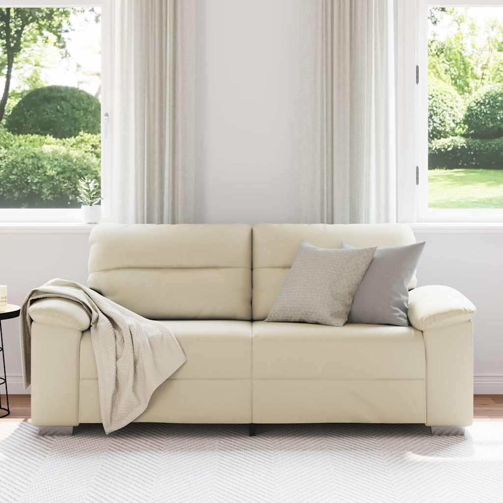 2-zitsbank crème 180x81x84 cm kunstleer