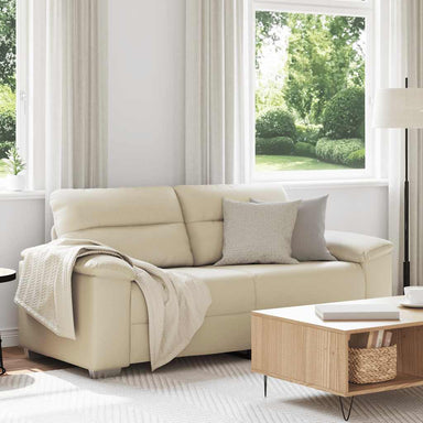 2-zitsbank crème 180x81x84 cm kunstleer