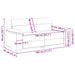 2-zitsbank zwart 180x81x84 cm kunstleer