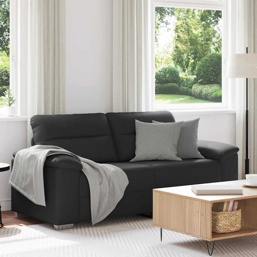 2-zitsbank zwart 180x81x84 cm kunstleer