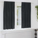 Verduisterende gordijnen 2 st Zwart 140 x 175 cm Fluweel