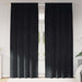 Verduisterende gordijnen 2 st Zwart 140 x 225 cm Fluweel