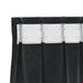 Verduisterende gordijnen 2 st Zwart 140 x 260 cm Fluweel