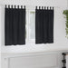 Verduisterende gordijnen 2 st Zwart 140 x 140 cm Fluweel