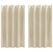 Verduisterende gordijnen 2 st Crème 140 x 140 cm Fluweel