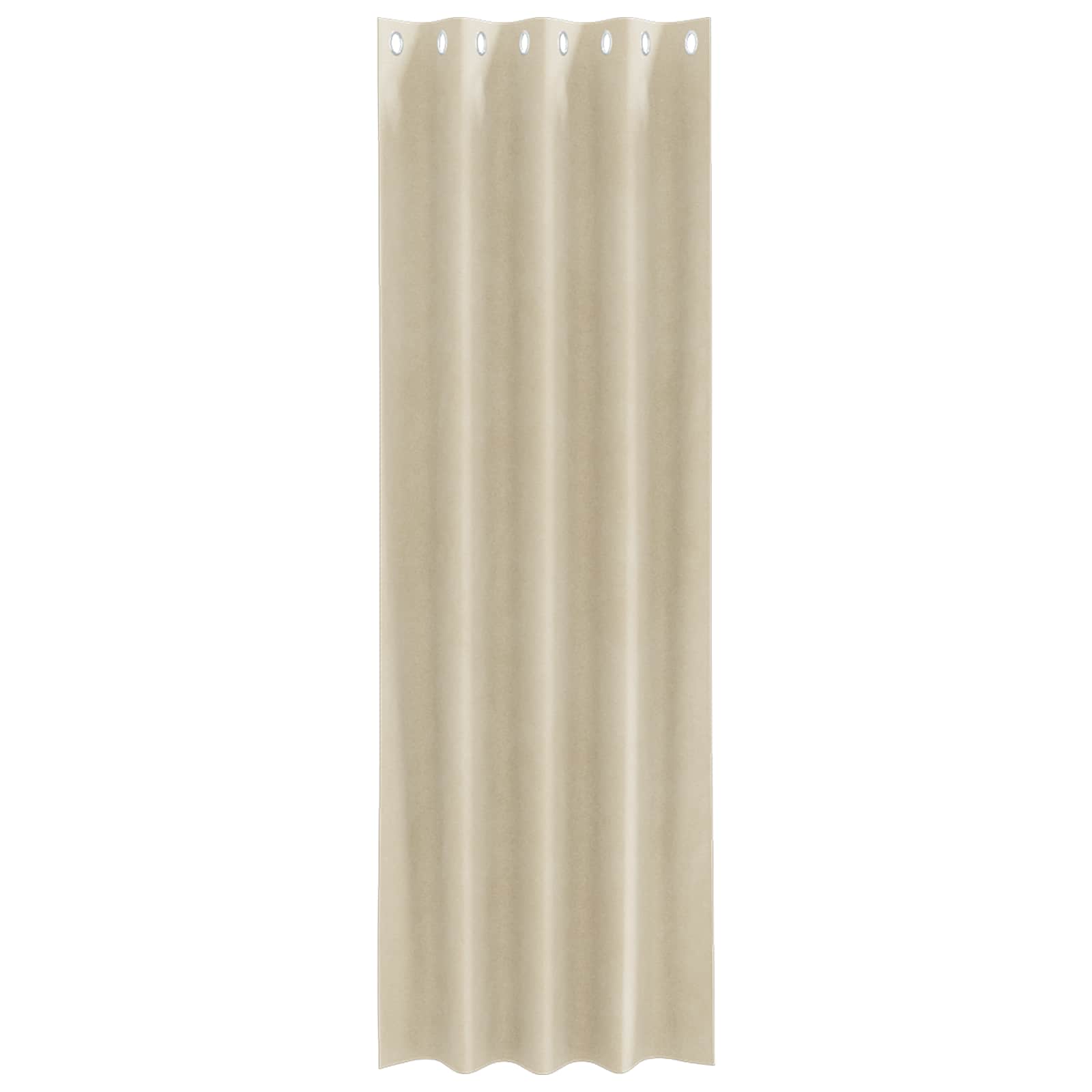 Verduisterende gordijnen 2 st Crème 140 x 245 cm Fluweel