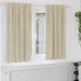 Verduisterende gordijnen 2 st Crème 140 x 175 cm Fluweel