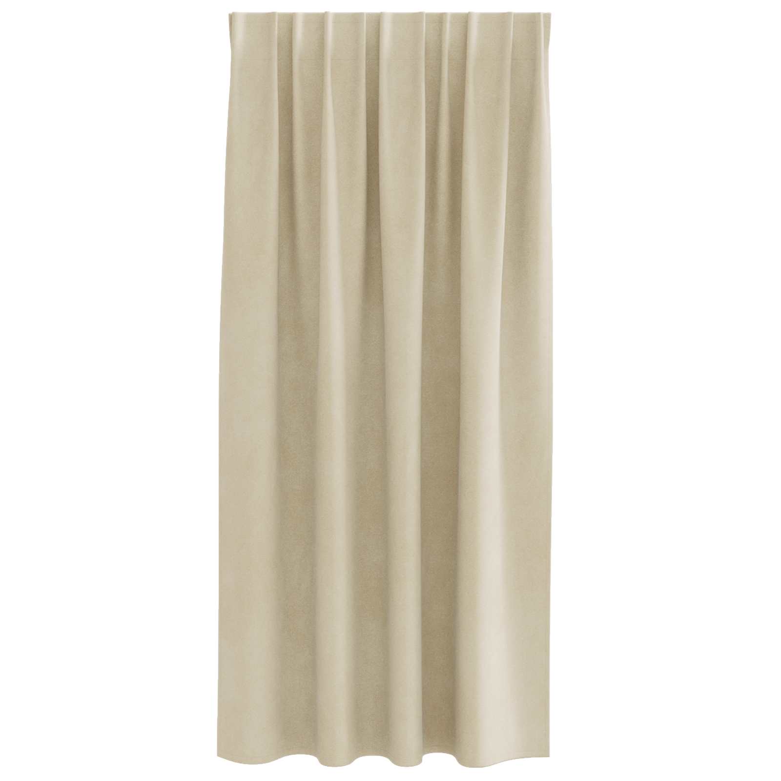 Verduisterende gordijnen 2 st Crème 140 x 175 cm Fluweel