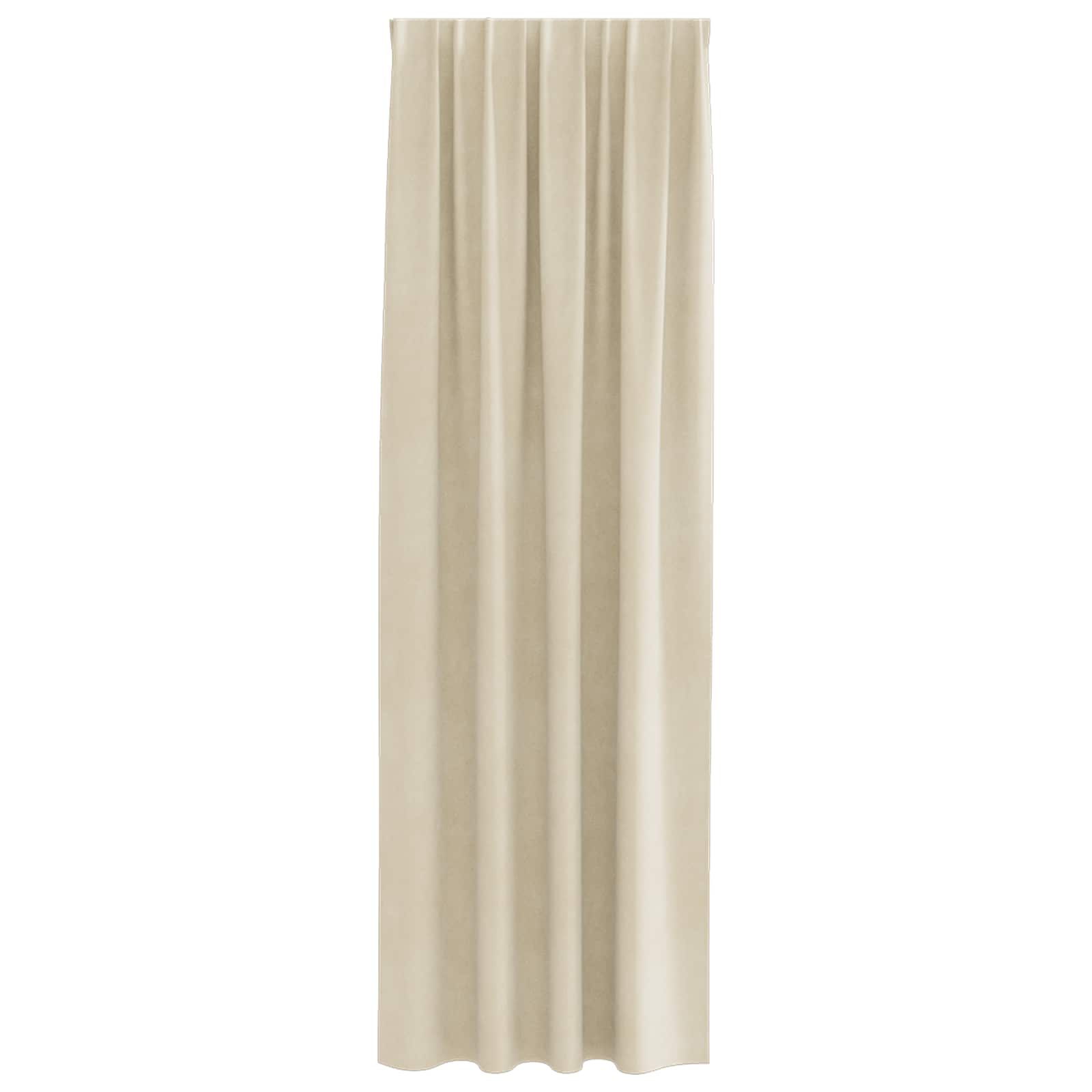 Verduisterende gordijnen 2 st Crème 140 x 260 cm Fluweel