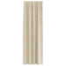 Verduisterende gordijnen 2 st Crème 140 x 260 cm Fluweel