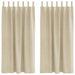 Verduisterende gordijnen 2 st Crème 140 x 175 cm Fluweel