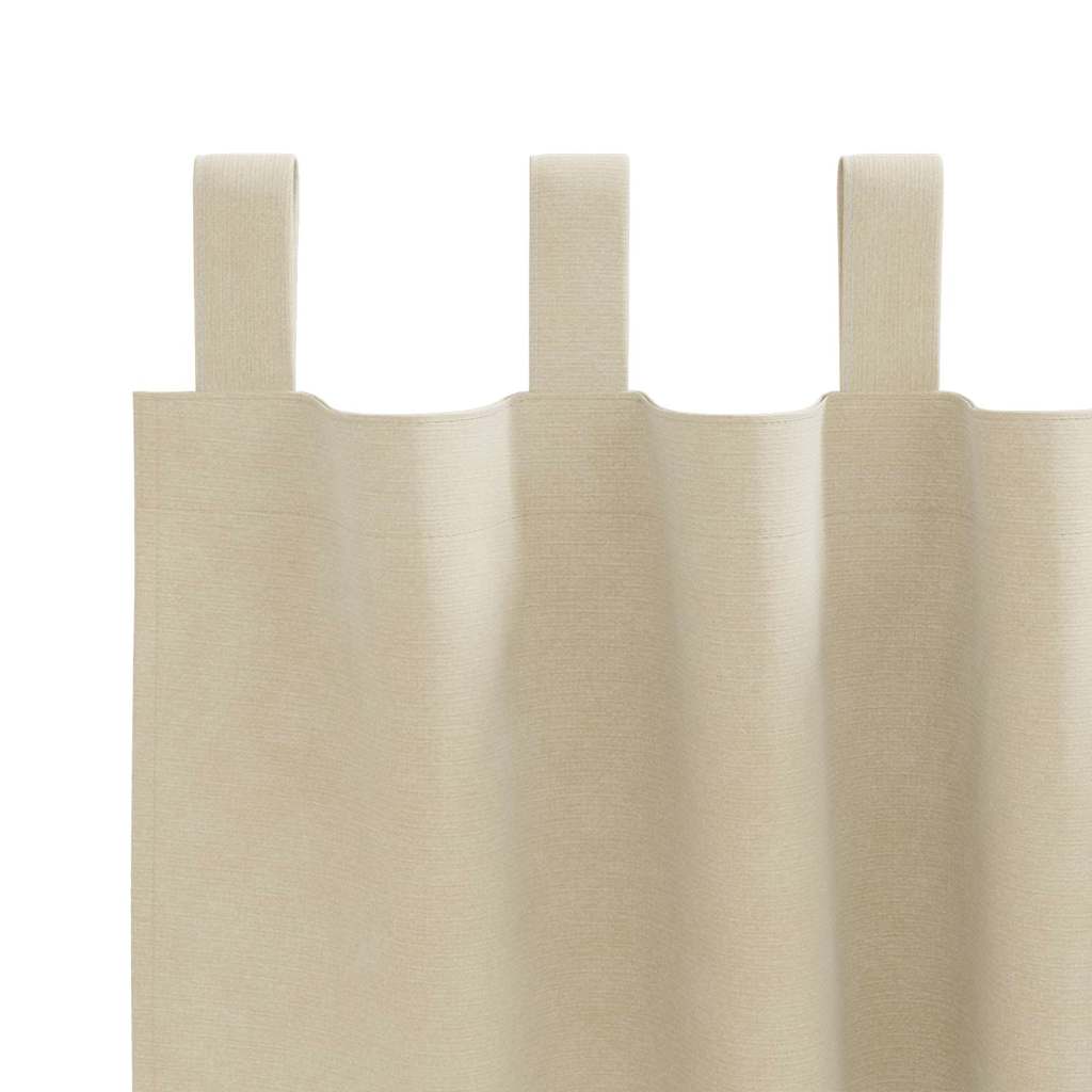 Verduisterende gordijnen 2 st Crème 140 x 260 cm Fluweel