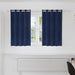 Verduisterende gordijnen 2 st Donkerblauw 140 x 140 cm Fluweel