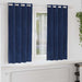 Verduisterende gordijnen 2 st Donkerblauw 140 x 175 cm Fluweel