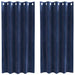 Verduisterende gordijnen 2 st Donkerblauw 140 x 175 cm Fluweel