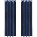 Verduisterende gordijnen 2 st Donkerblauw 140 x 245 cm Fluweel