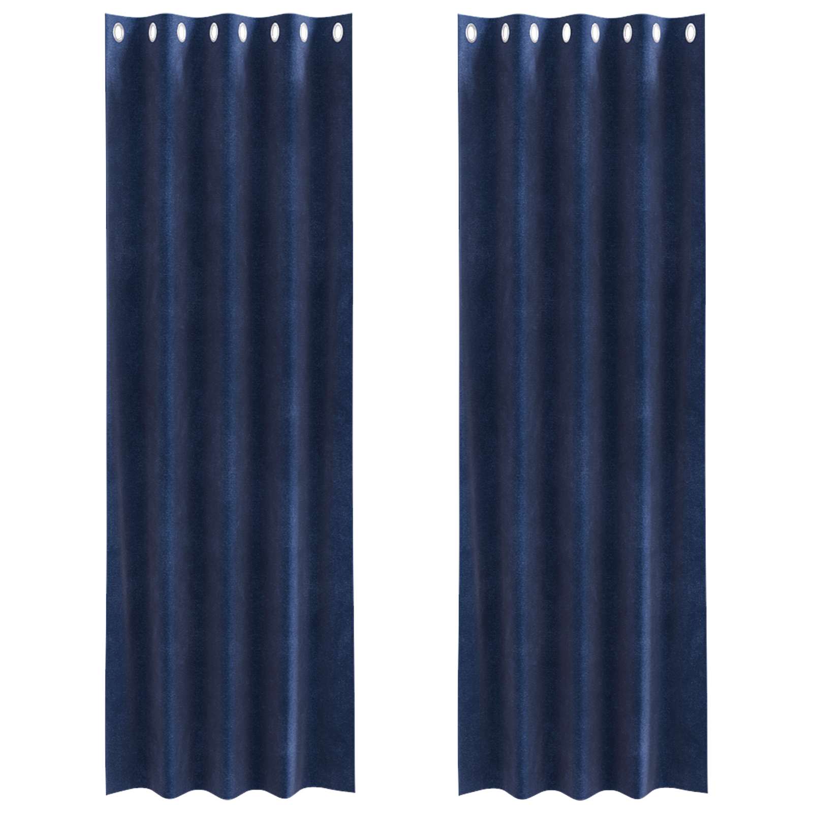 Verduisterende gordijnen 2 st Donkerblauw 140 x 260 cm Fluweel