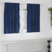Verduisterende gordijnen 2 st Donkerblauw 140 x 140 cm Fluweel