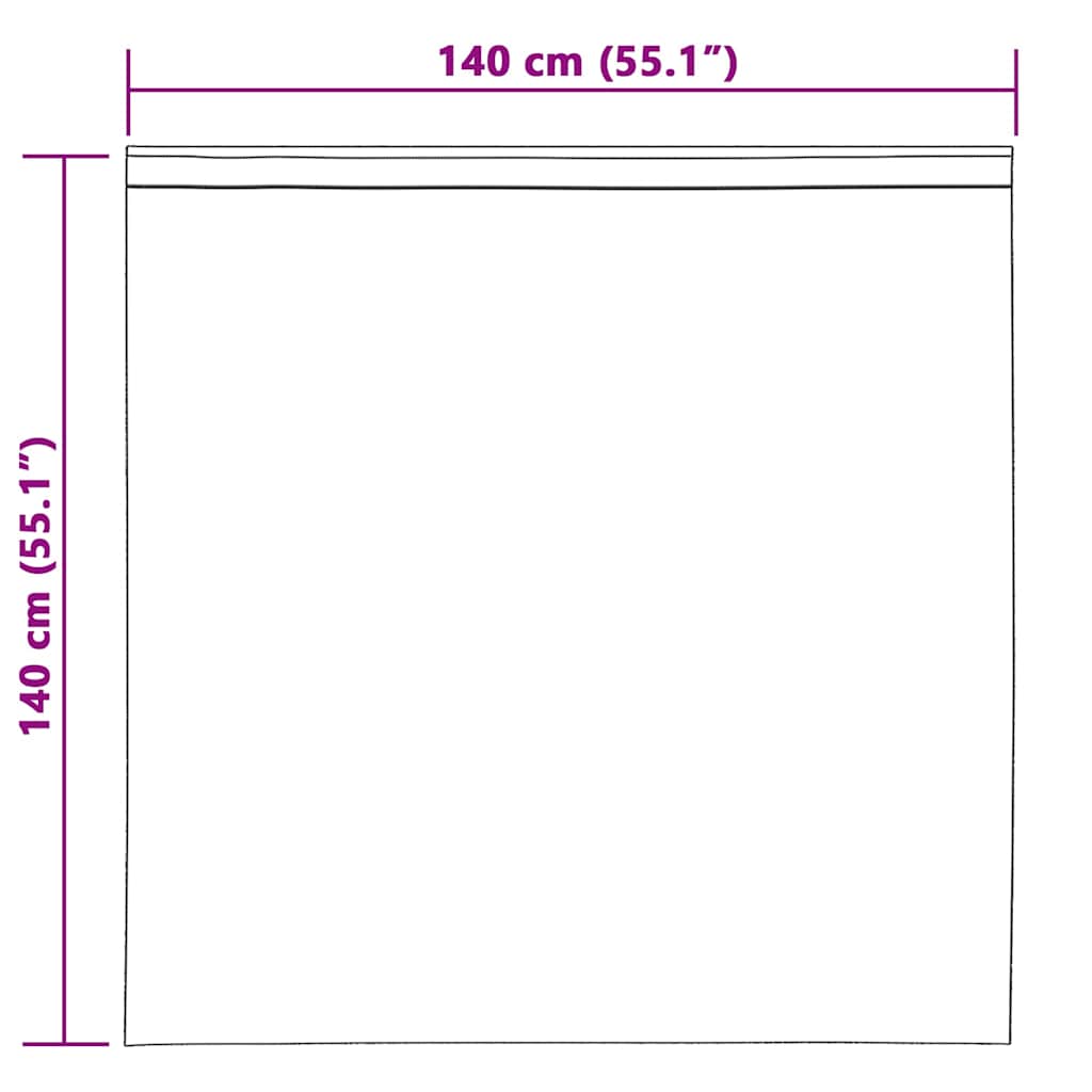 Verduisterende gordijnen 2 st Donkerblauw 140 x 140 cm Fluweel