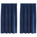 Verduisterende gordijnen 2 st Donkerblauw 140 x 175 cm Fluweel