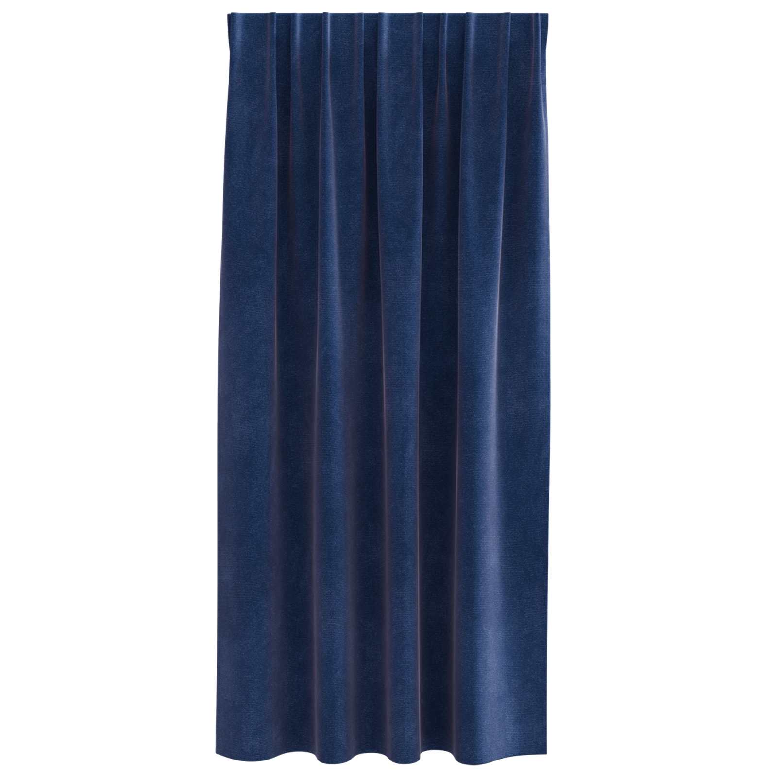 Verduisterende gordijnen 2 st Donkerblauw 140 x 175 cm Fluweel