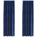 Verduisterende gordijnen 2 st Donkerblauw 140 x 225 cm Fluweel