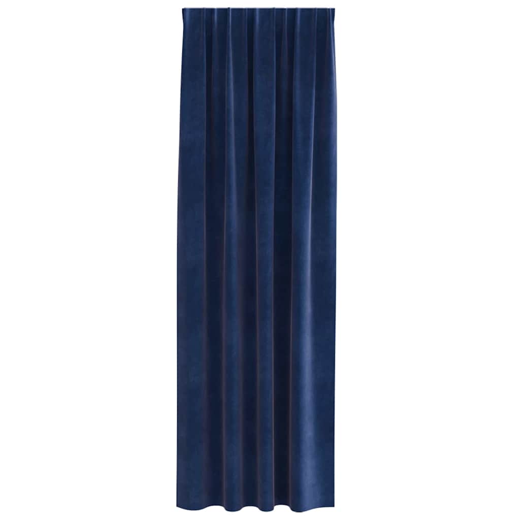 Verduisterende gordijnen 2 st Donkerblauw 140 x 245 cm Fluweel