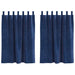 Verduisterende gordijnen 2 st Donkerblauw 140 x 140 cm Fluweel