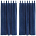 Verduisterende gordijnen 2 st Donkerblauw 140 x 175 cm Fluweel