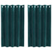 Verduisterende gordijnen 2 st Donkergroen 140 x 140 cm Fluweel