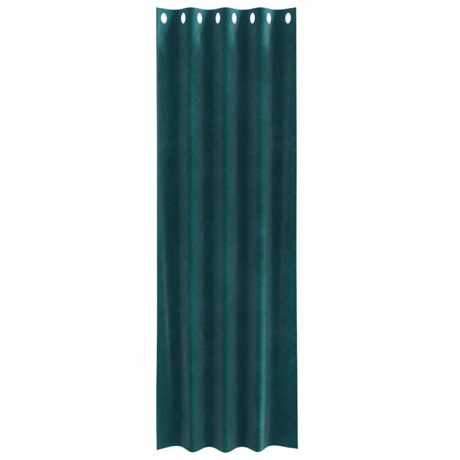 Verduisterende gordijnen 2 st Donkergroen 140 x 245 cm Fluweel