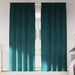 Verduisterende gordijnen 2 st Donkergroen 140 x 245 cm Fluweel