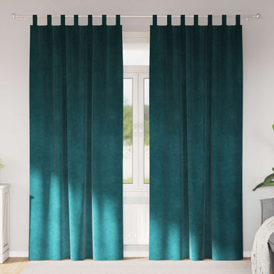 Verduisterende gordijnen 2 st Donkergroen 140 x 245 cm Fluweel